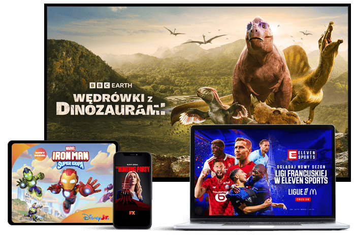 seriale netia go - wędrówki z dinozaurami, iron man, liga francuska eleven